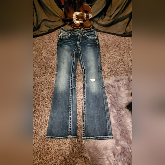 Miss Me Women's Blue Jeans Boot Cut size 26, - Picture 5 of 9